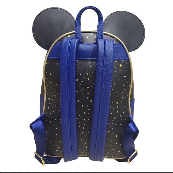 Loungefly Disney Graduation Backpack - Black and Blue - Picture 4 of 11